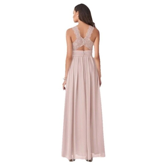 Chic Azazie Collin Bridesmaid Dress Plus Size  Size C   Waist 22 Steel Blue - Picture 5 of 10